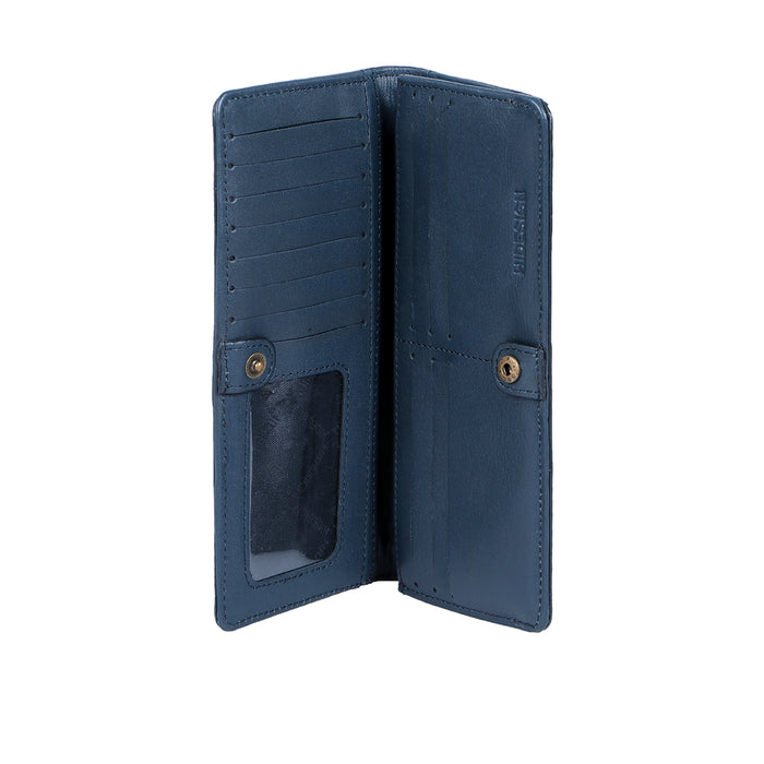 Fl Natalia W1  Blue Leather Bi-Fold Wallet