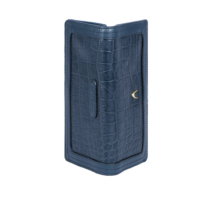 Fl Natalia W1  Blue Leather Bi-Fold Wallet