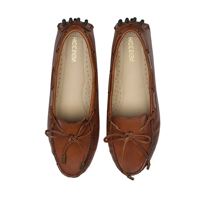 GARBOT WOMENS MOCASSIN SHOES - Hidesign