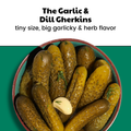 Garlic and Dill Gherkins in a serving bowl