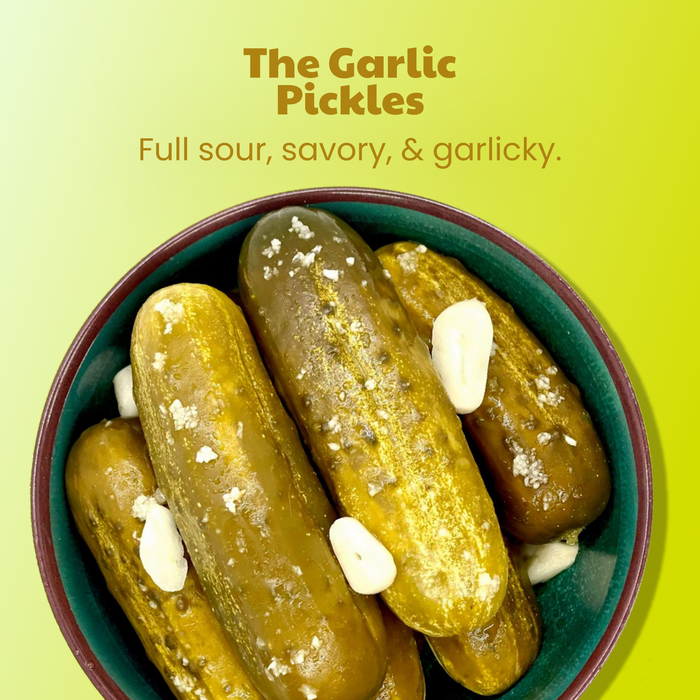 Garlic Fermented Pickles (3 PACK)
