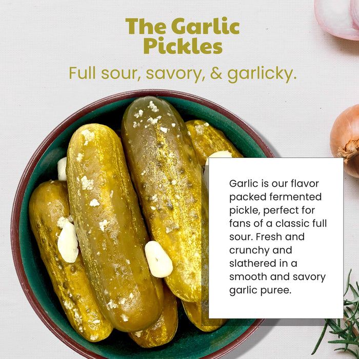 Garlic Fermented Pickles (3 PACK)
