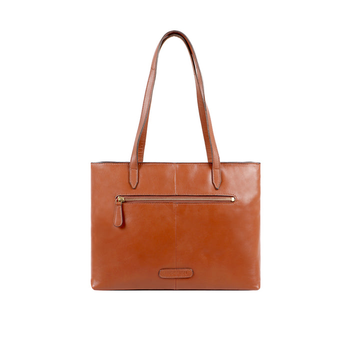 Gatsby 01 Tan Leather Tote Bag