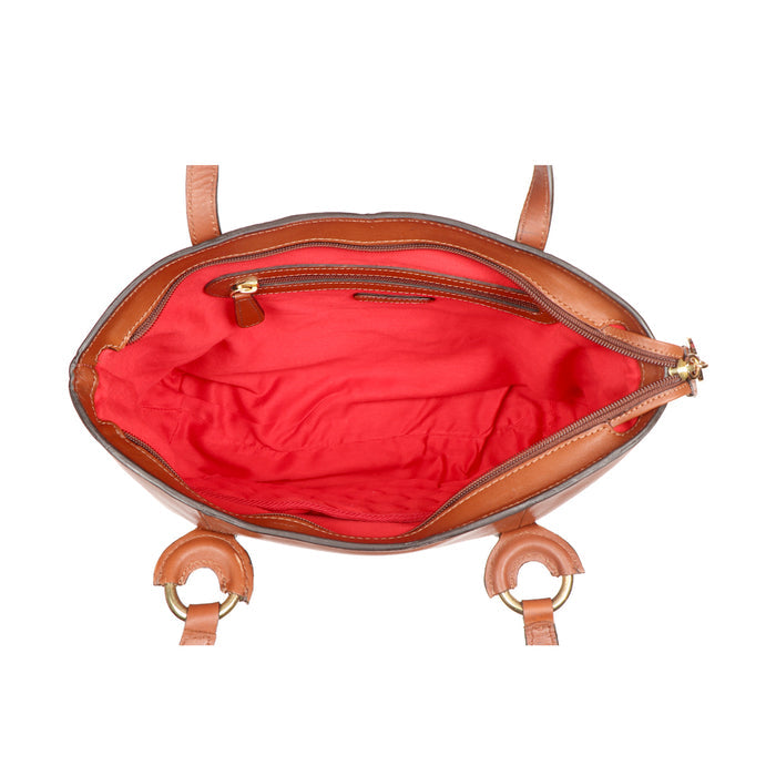 Gatsby 01 Tan Leather Tote Bag