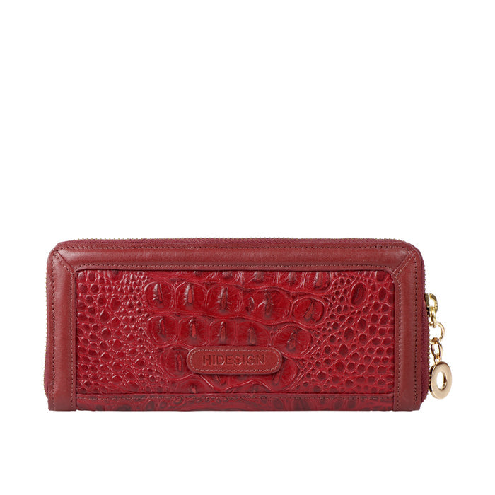 Glam W1  Marsala Leather Zip Around Wallet