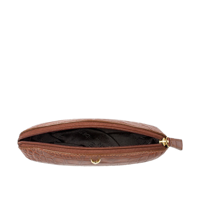 Goldie 03 Tan Leather Pencil Case