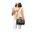 Gothic 02 Black Leather Satchel