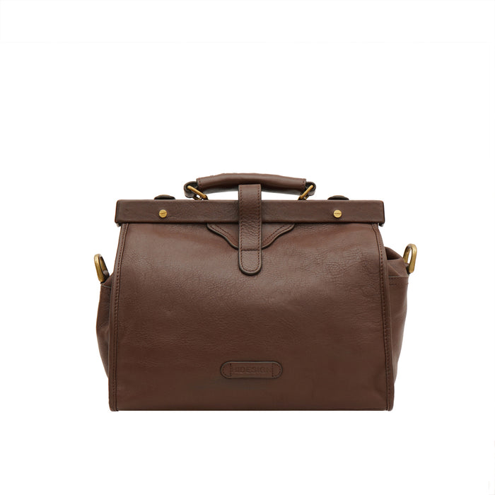 Grazia Brown Leather Satchel
