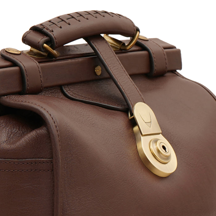 Grazia Brown Leather Satchel