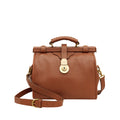 Grazia Tan Leather Satchel