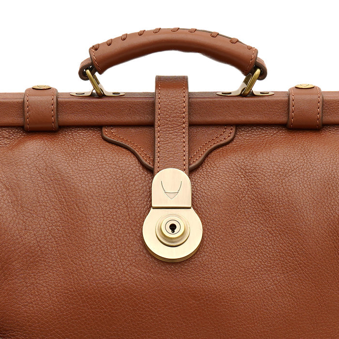 Grazia Tan Leather Satchel