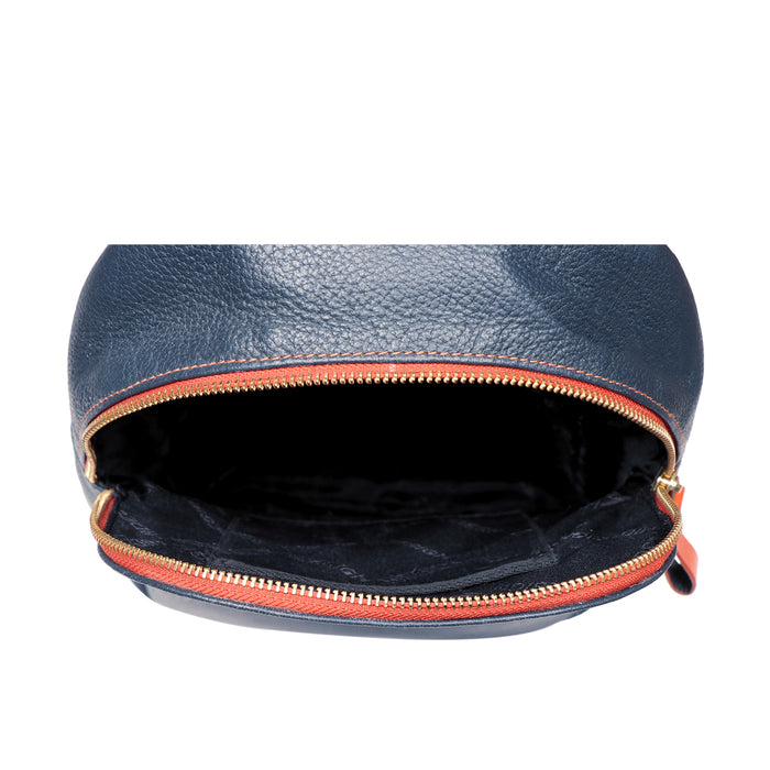 Gypsy 03 Blue Leather Backpack