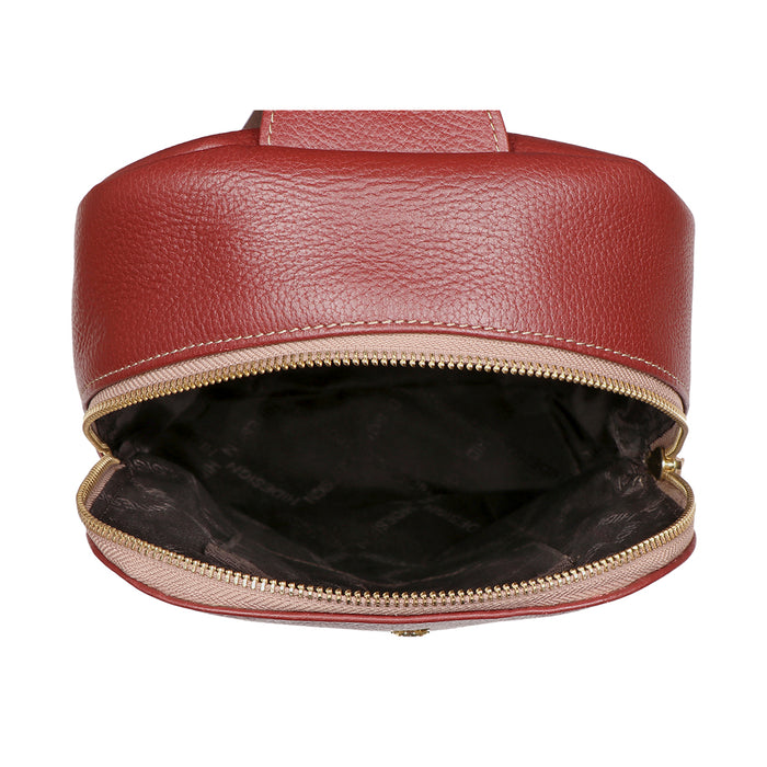 Gypsy 03 Red Leather Backpack