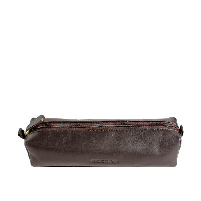 H3 (Pencil Case) Brown Leather Pencil Case