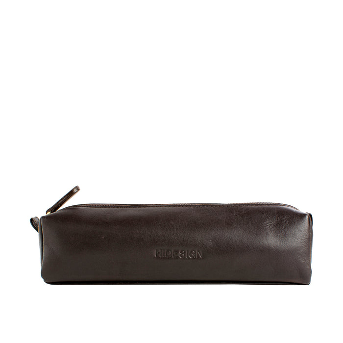H3 (Pencil Case) Brown Leather Pencil Case