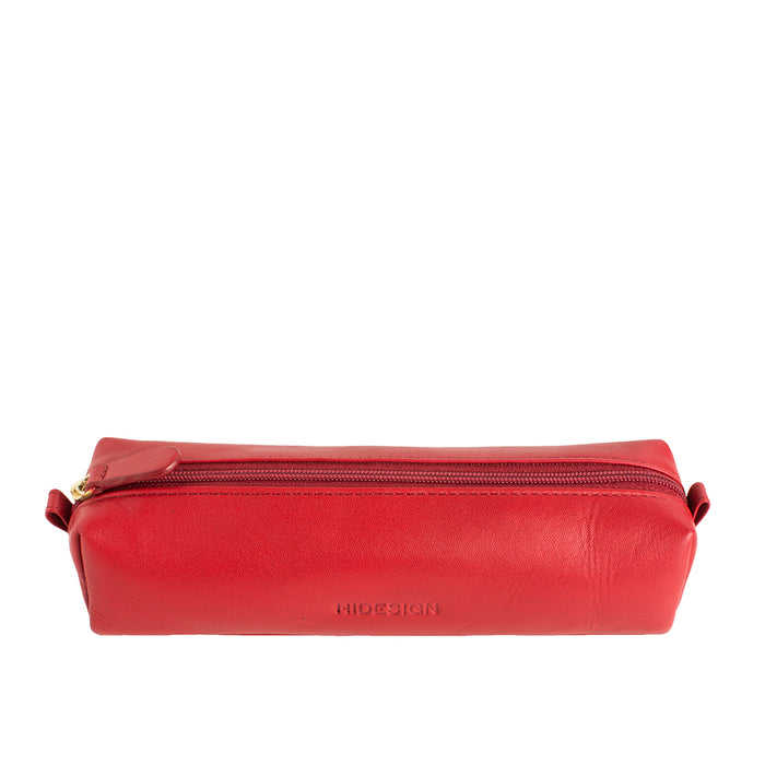 H3 (Pencil Case) Red Leather Pencil Case