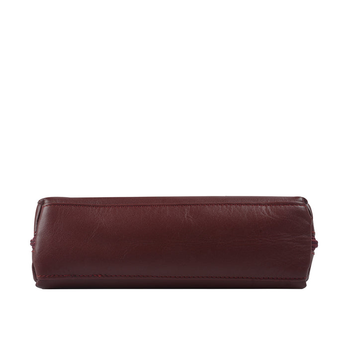 H3 Red Leather Pencil Case