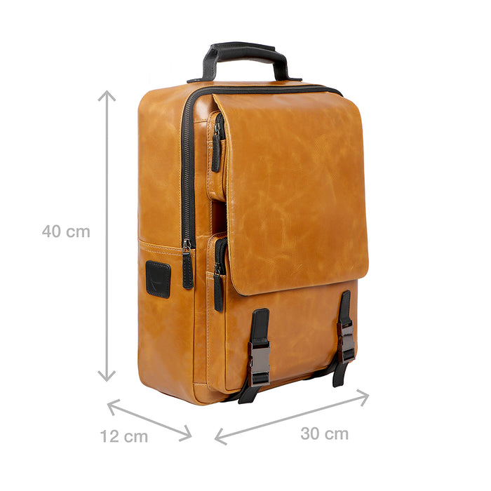 Hard Rock 03 Tan Leather  Backpack