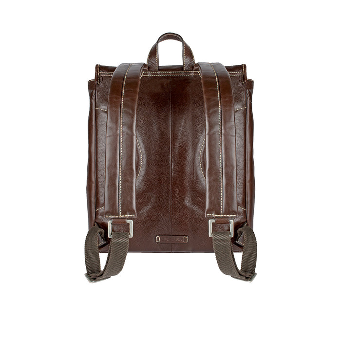 Hb 002 Hector Brown Leather  Backpack