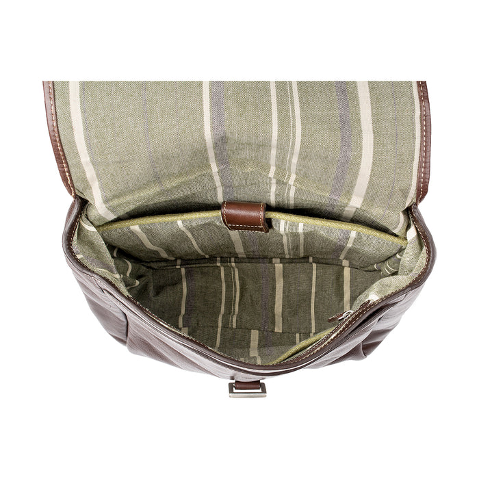 Hb 002 Hector Brown Leather  Backpack