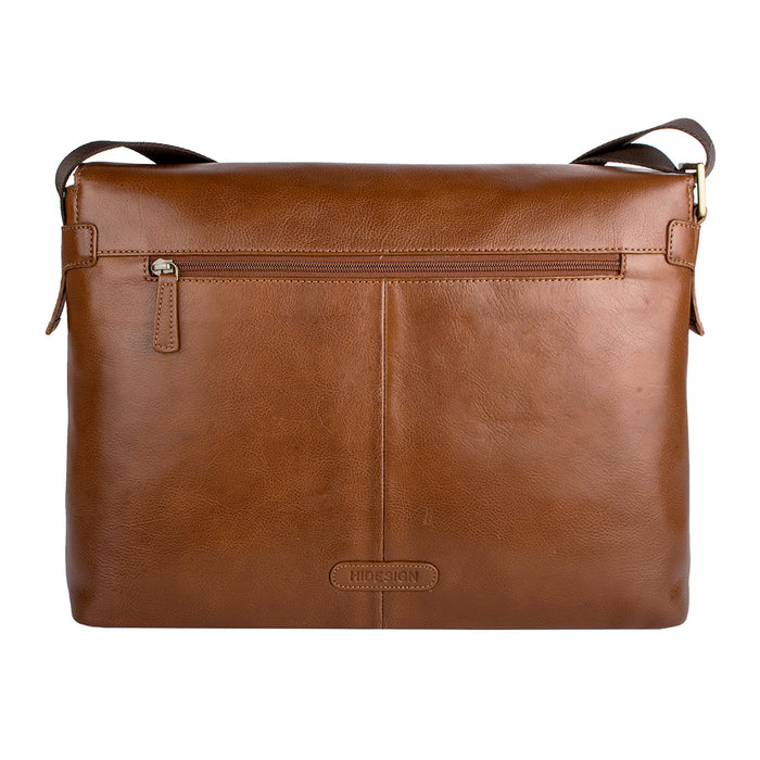 Helvellyn 01 Tan Leather  Messenger Bag