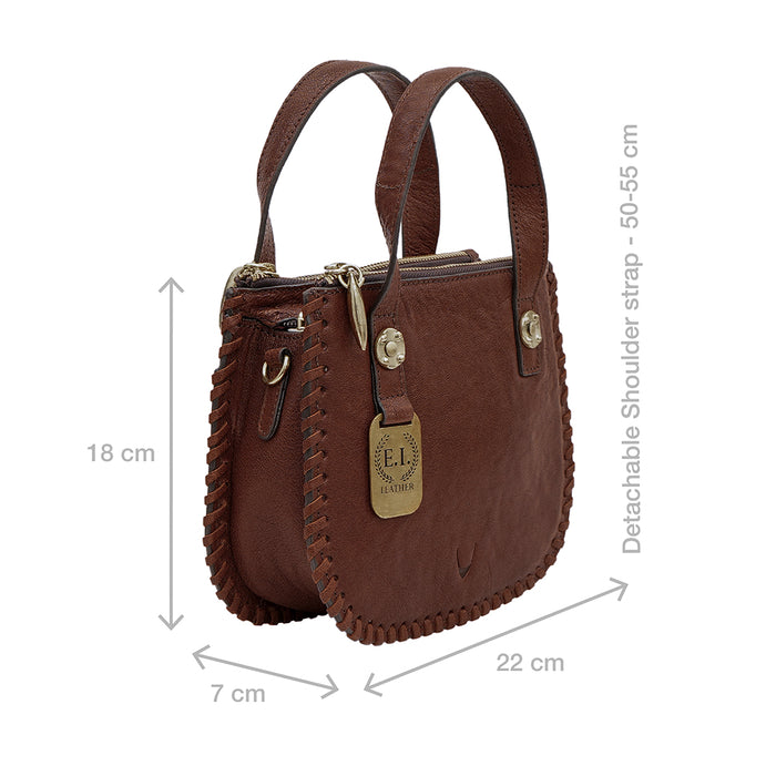 Hope 01 Brown Leather Satchel