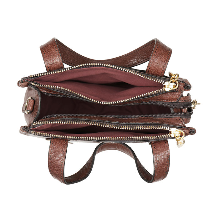 Hope 01 Brown Leather Satchel