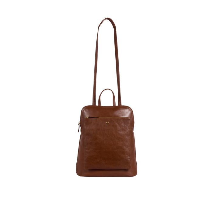 Human 01 Tan Leather Backpack