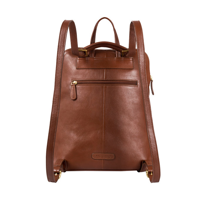Human 01 Tan Leather Backpack