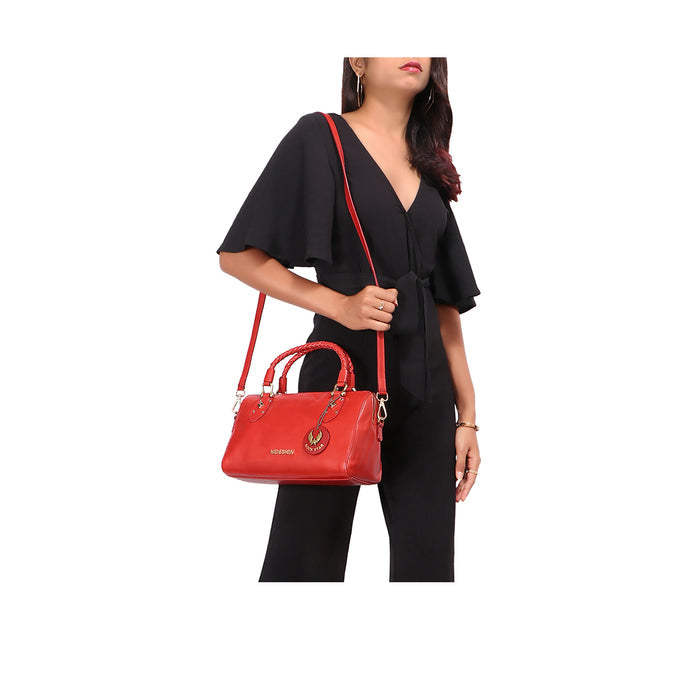 Indie 01 Red Leather Satchel