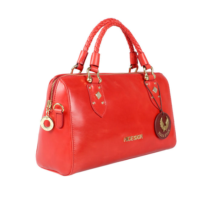 Indie 01 Red Leather Satchel
