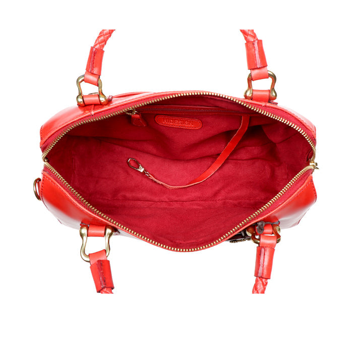 Indie 01 Red Leather Satchel
