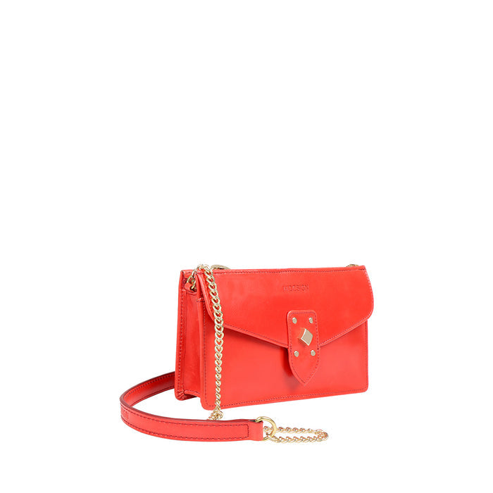 Indie W2 Red Leather Sling Wallet