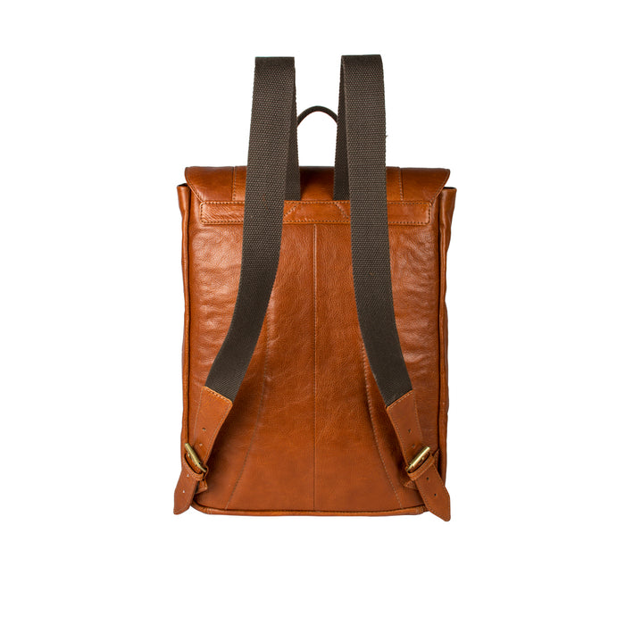 Indigo 01 E.I Tan Leather  Backpack