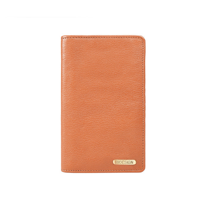 Indigo Mw2 Rf Tan Leather Passport Holder