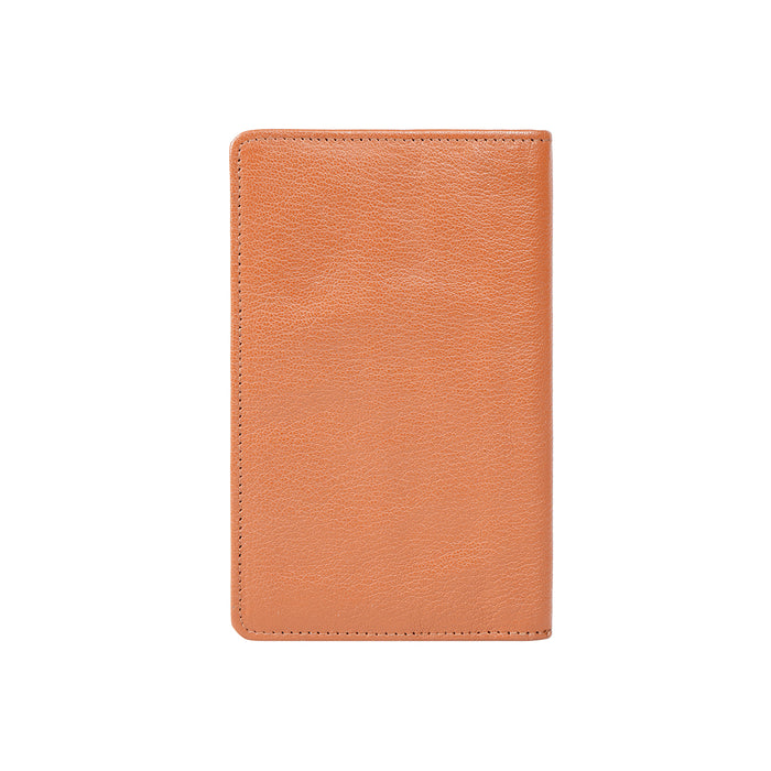 Indigo Mw2 Rf Tan Leather Passport Holder