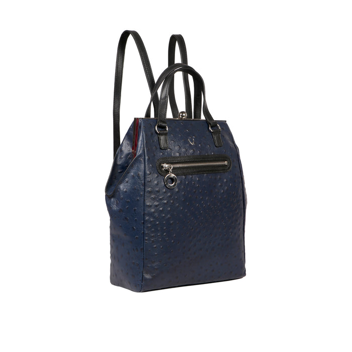 Jazz 01 Blue Leather Backpack
