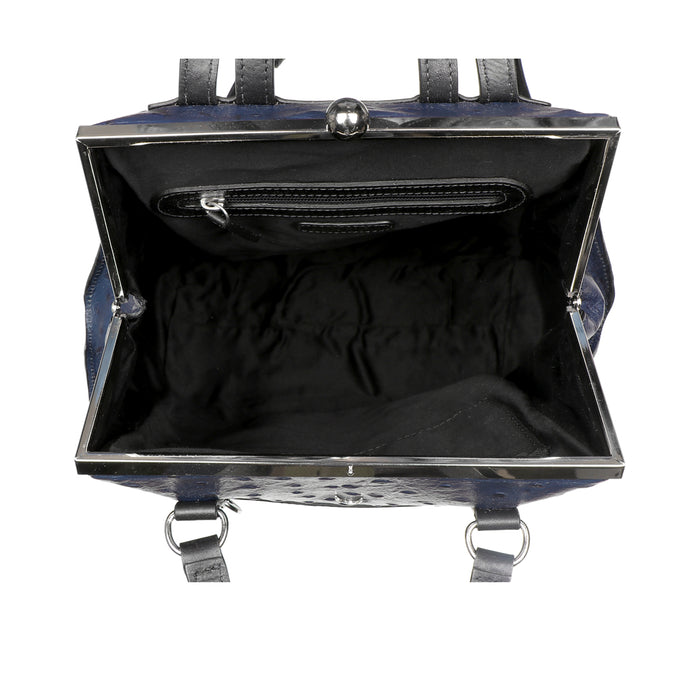 Jazz 01 Blue Leather Backpack