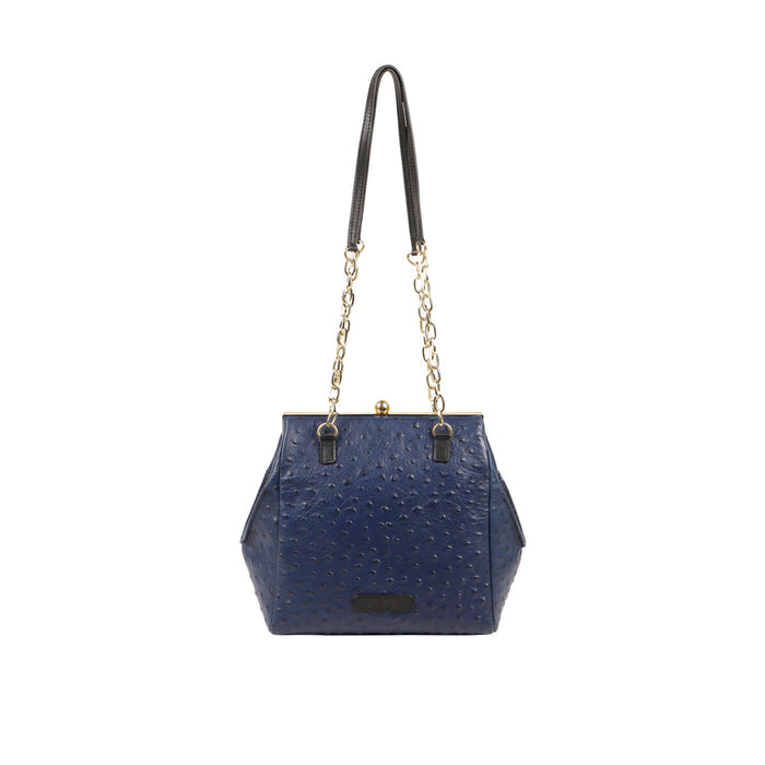 Jazz 02 Blue Leather Shoulder Bag