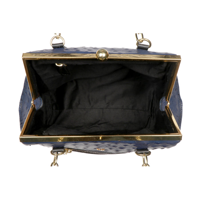 Jazz 02 Blue Leather Shoulder Bag