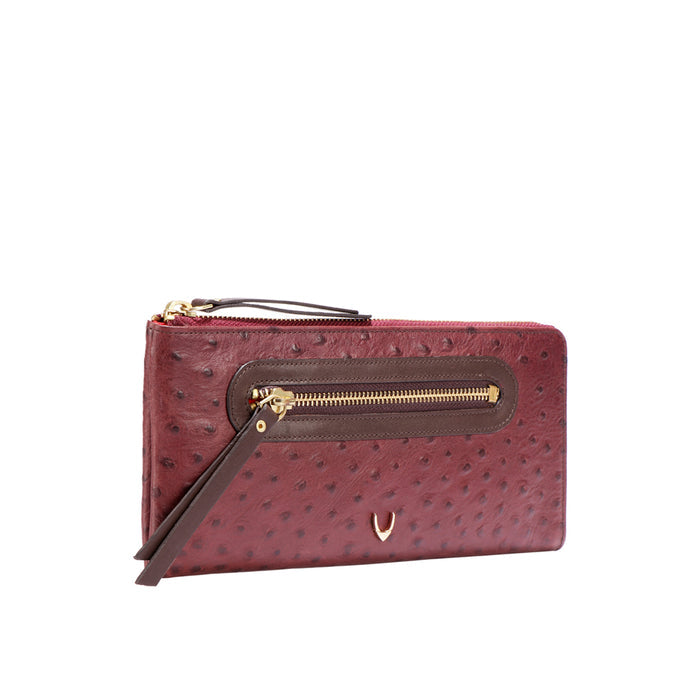 Jazz W1  Marsala Leather Zip Around Wallet