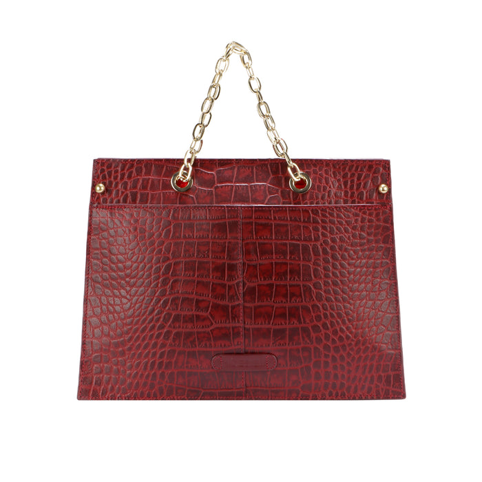 Jitterbug 02 Marsala Leather Satchel