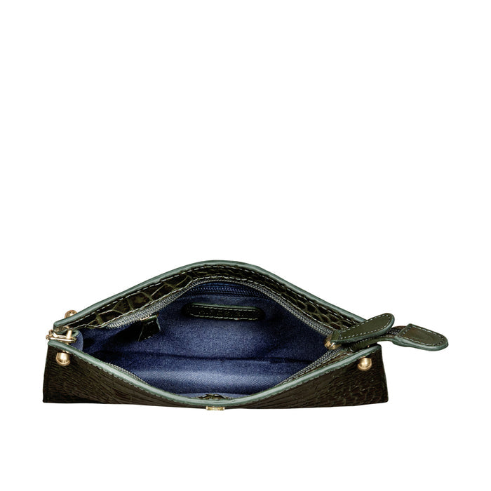 Jitterbug 03 Green Leather Shoulder Bag
