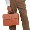 Juniper 01 E.I Tan Leather  Briefcase