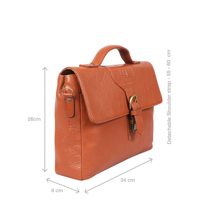 Juniper 01 E.I Tan Leather  Briefcase