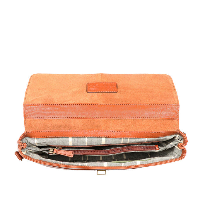 Juniper 01 E.I Tan Leather  Briefcase