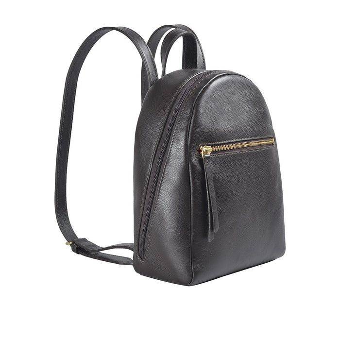 Kiwi Brown Leather Backpack