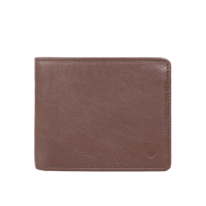 L103 N  Brown Leather Bi-Fold Wallet