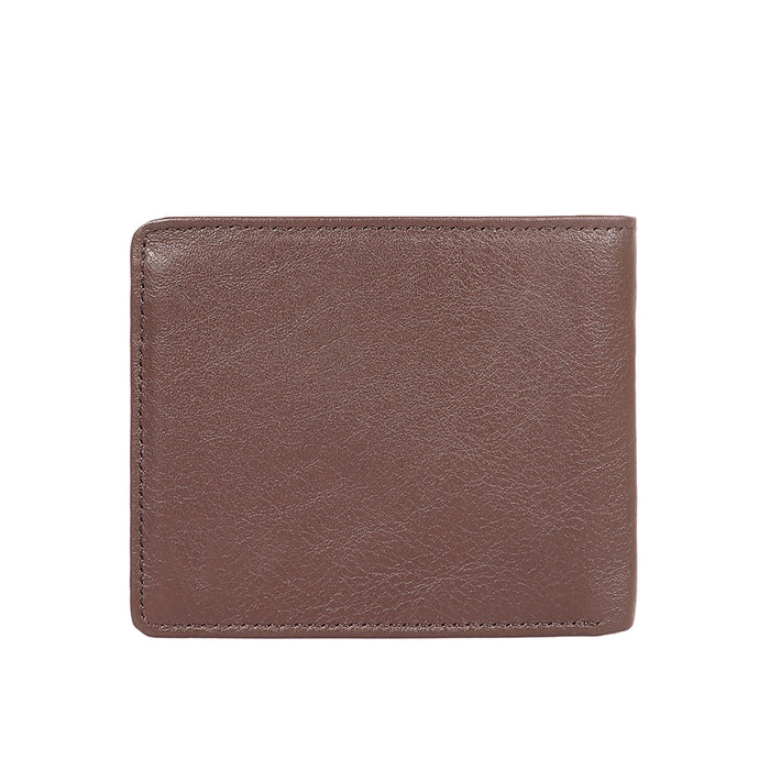 L103 N  Brown Leather Bi-Fold Wallet