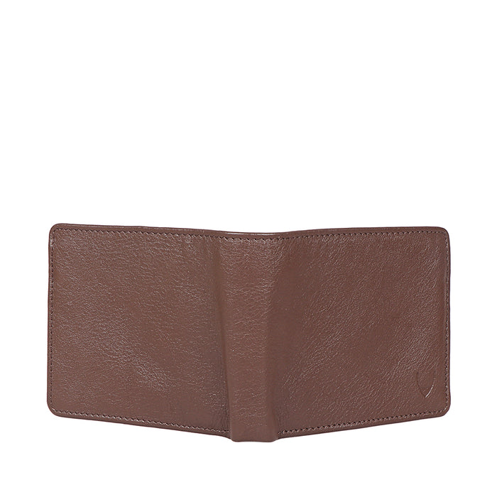 L103 N  Brown Leather Bi-Fold Wallet